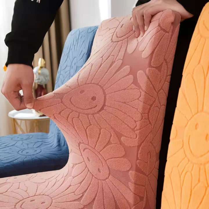 Lisslune | Fleur Smiley Flower Stretch Chair Cover