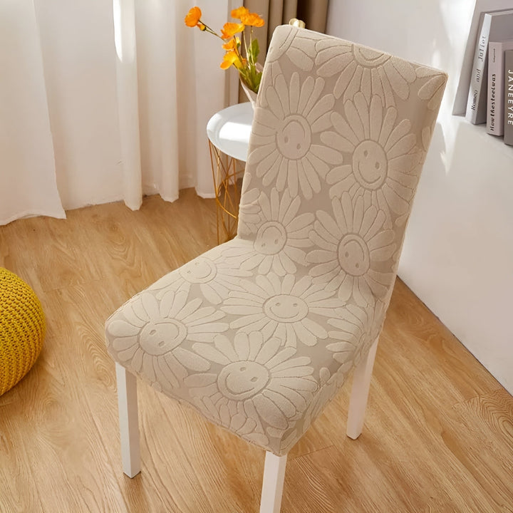 Lisslune | Fleur Smiley Flower Stretch Chair Cover