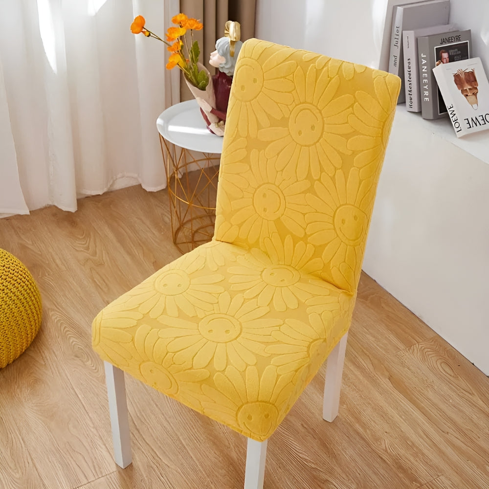 Lisslune | Fleur Smiley Flower Stretch Chair Cover