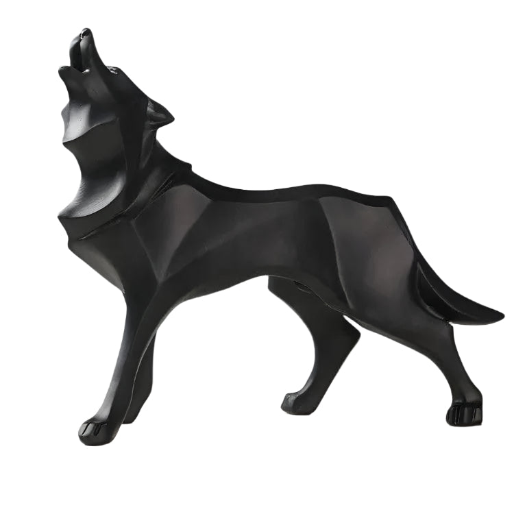 Lisslune | LupoForm – Geometric Ulven statue with sharp-edged design for modern spaces