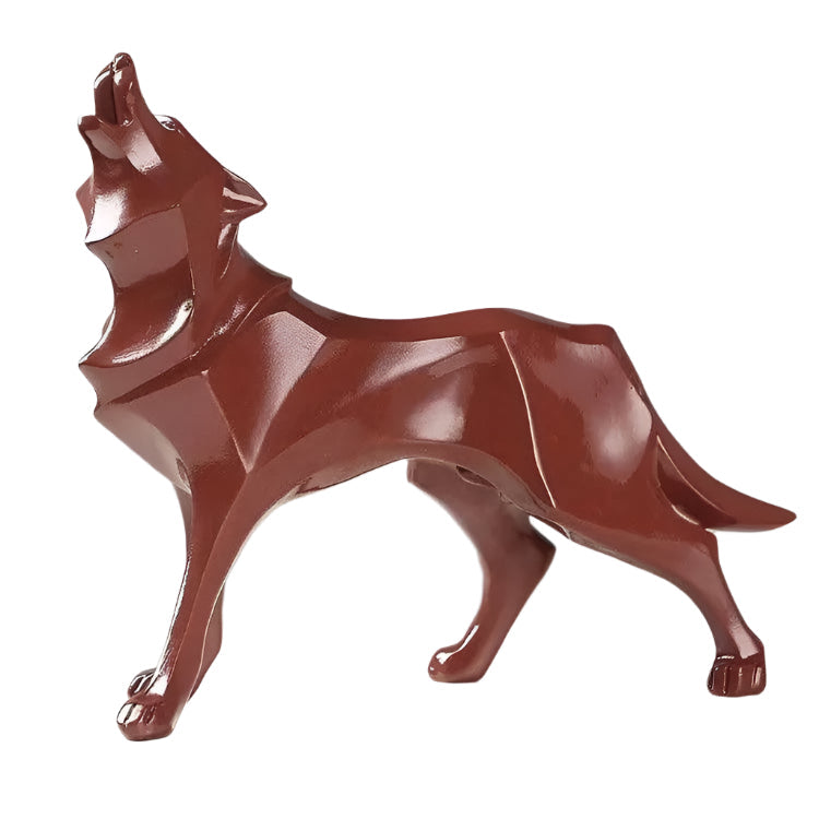 Lisslune | LupoForm – Geometric Wolf Statue with Sharp-edged Design for Modern Spaces