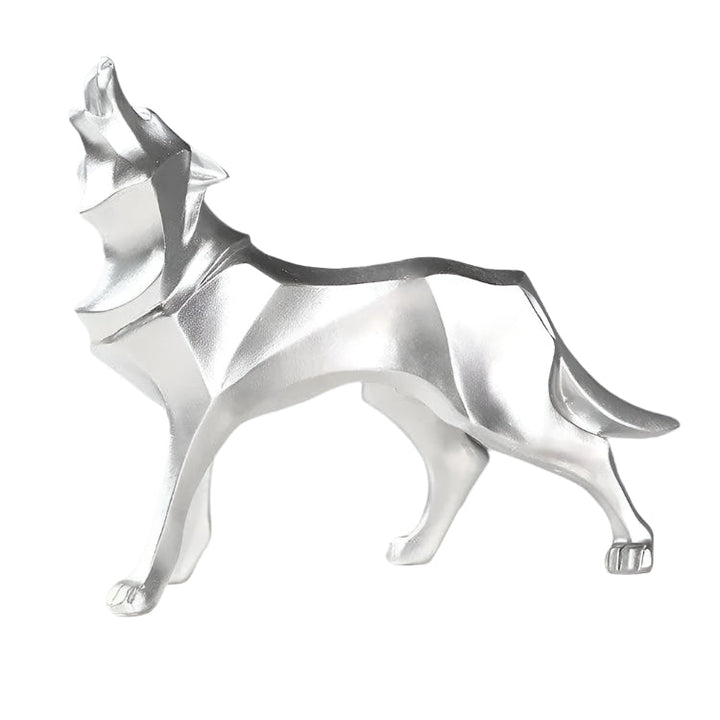Lisslune | LupoForm – Geometric Wolf Statue with Sharp-edged Design for Modern Spaces