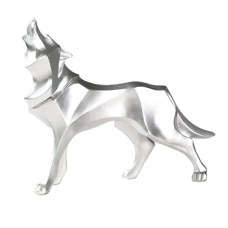 Lisslune | LupoForm – Geometric Ulven statue with sharp-edged design for modern spaces