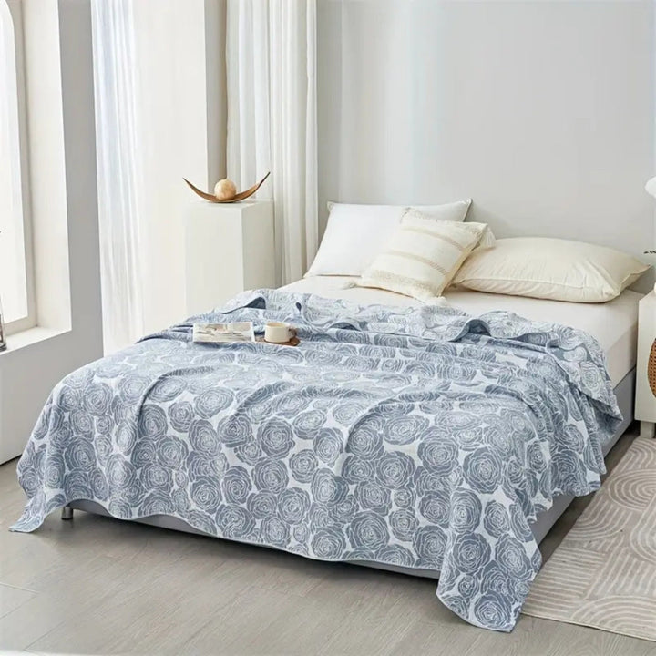 Lisslune | Lure Whisper Rose Cotton Blanket