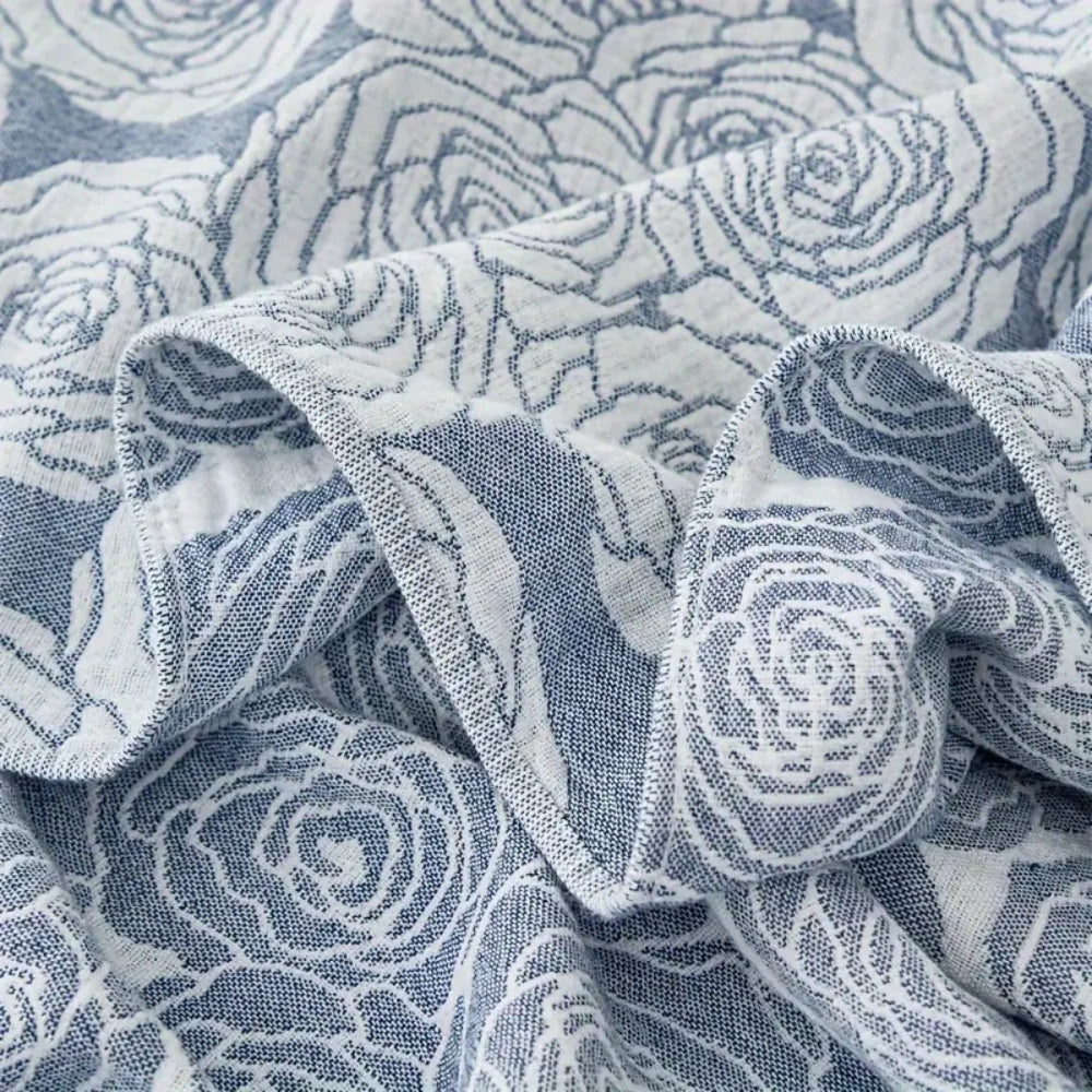 Lisslune | Lure Whisper Rose Cotton Blanket
