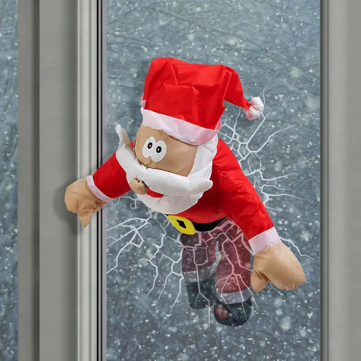 Lisslune | Cheerful Christmas Window Figure ClausKlap – Moving Sound-Activated Decoration