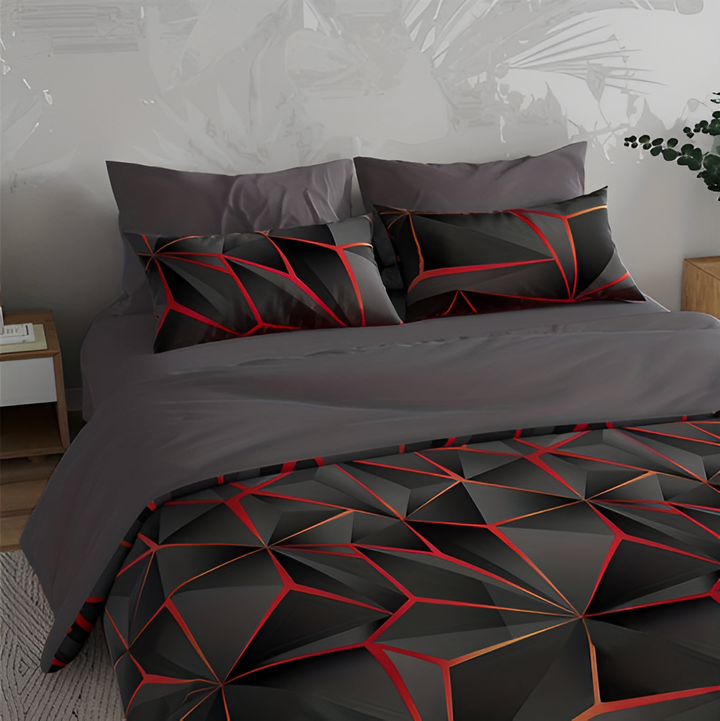 Lisslune | CLOUDLUX - Fluffy 3D-printed check bedding set