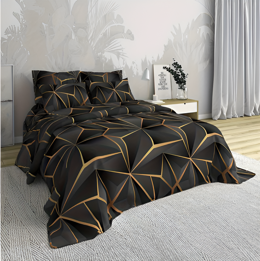 Lisslune | CLOUDLUX - Fluffy 3D-printed check bedding set