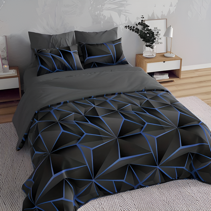 Lisslune | CLOUDLUX - Fluffy 3D-printed check bedding set