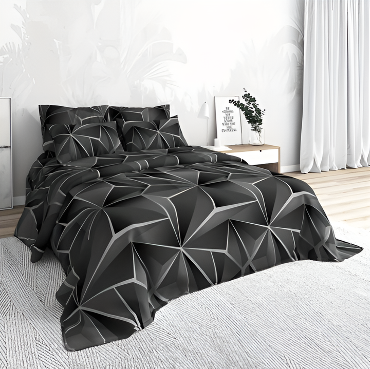 Lisslune | CLOUDLUX - Fluffy 3D-printed check bedding set