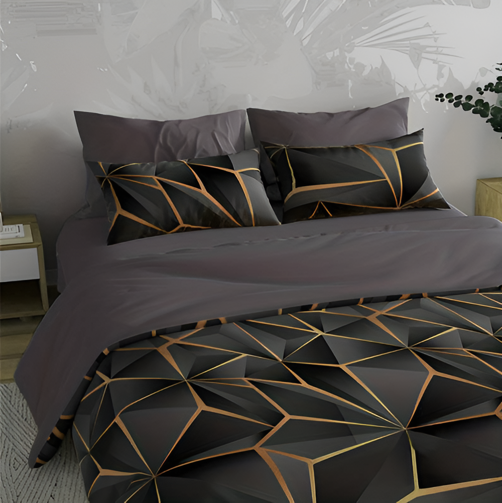 Lisslune | CLOUDLUX - Fluffy 3D-printed check bedding set