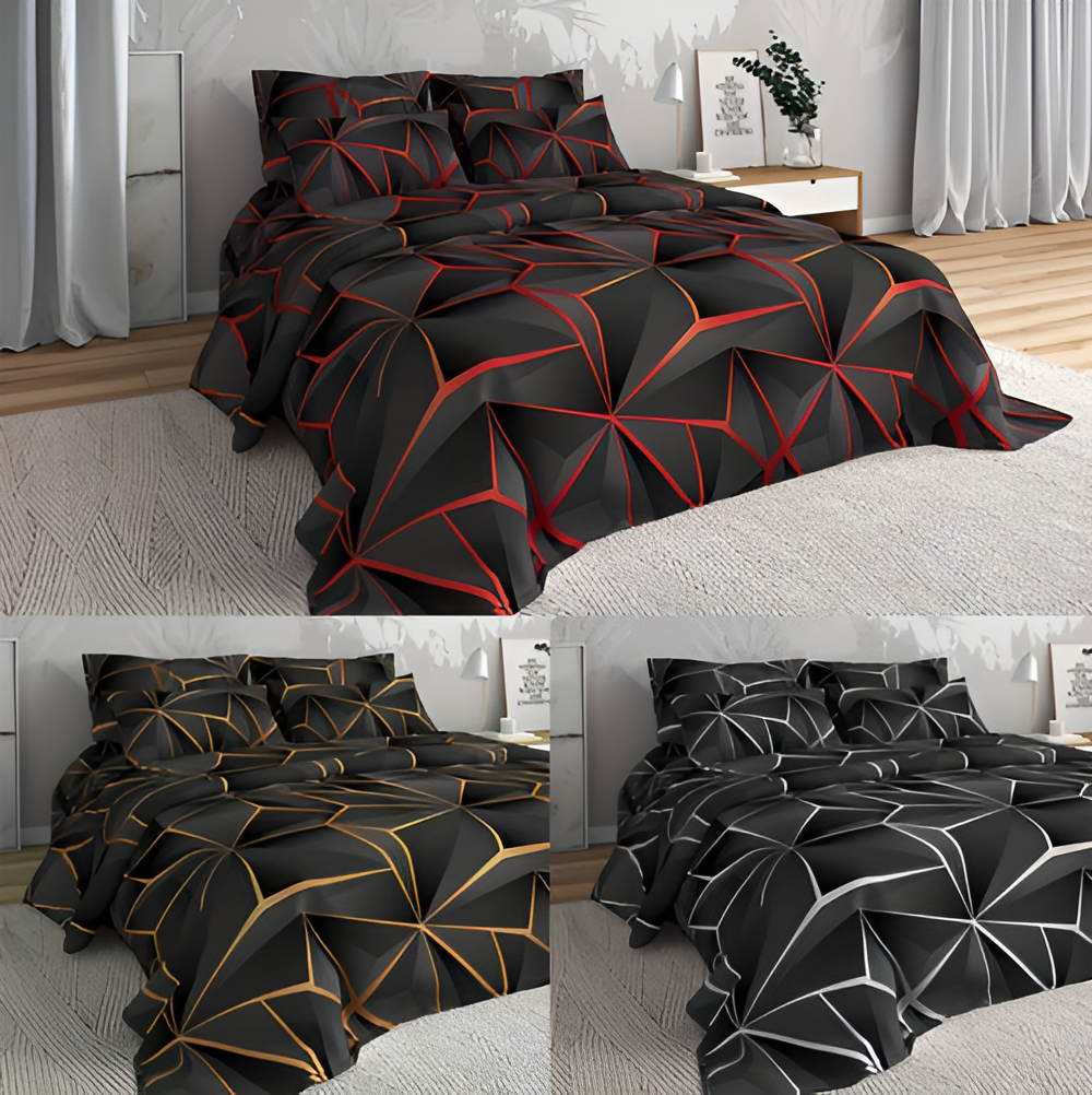 Lisslune | CLOUDLUX - Fluffy 3D-printed check bedding set
