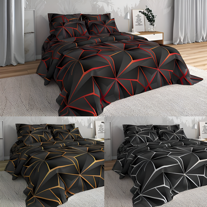 Lisslune | CLOUDLUX - Fluffy 3D-printed check bedding set