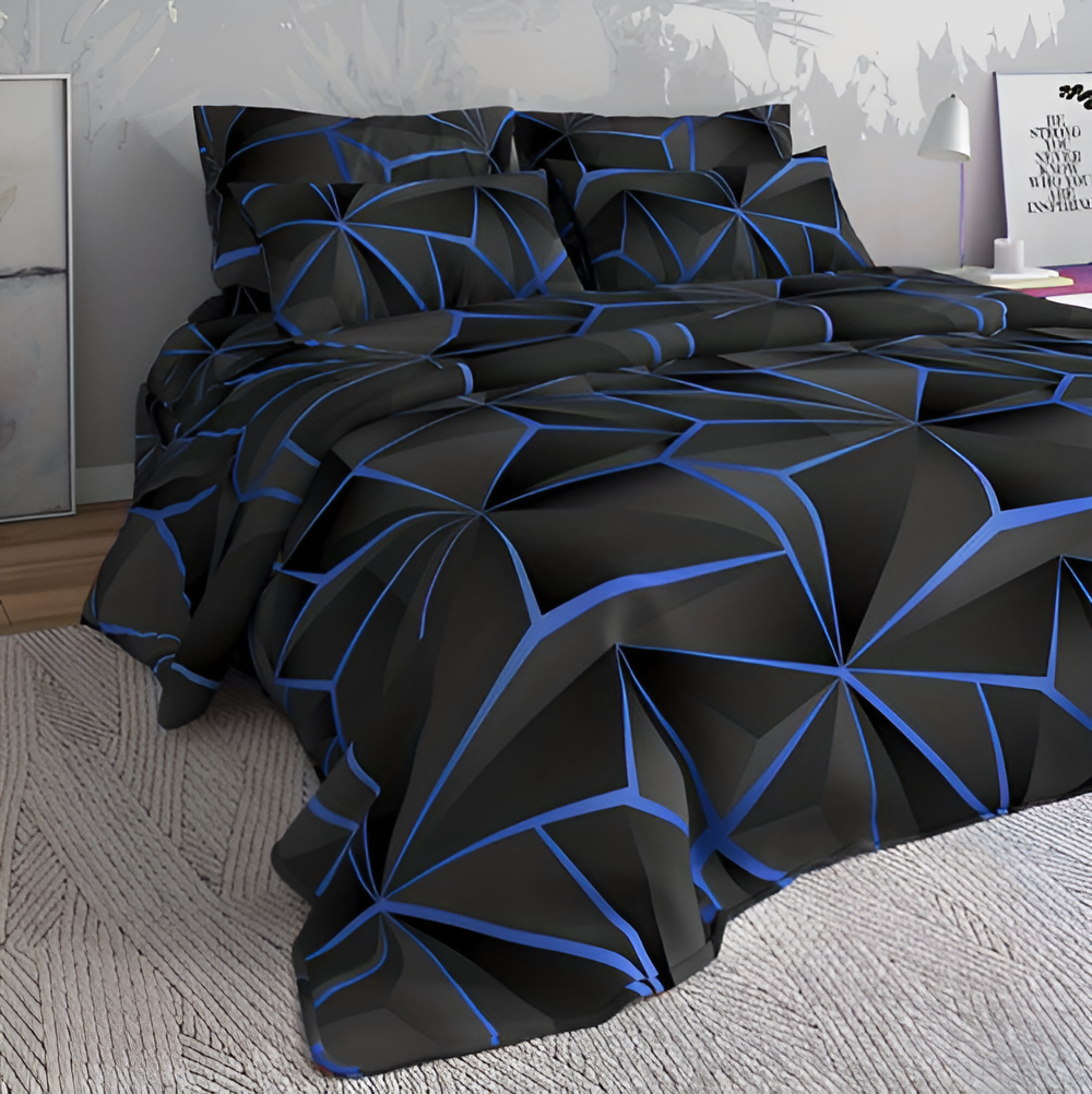 Lisslune | CLOUDLUX - Fluffy 3D-printed check bedding set