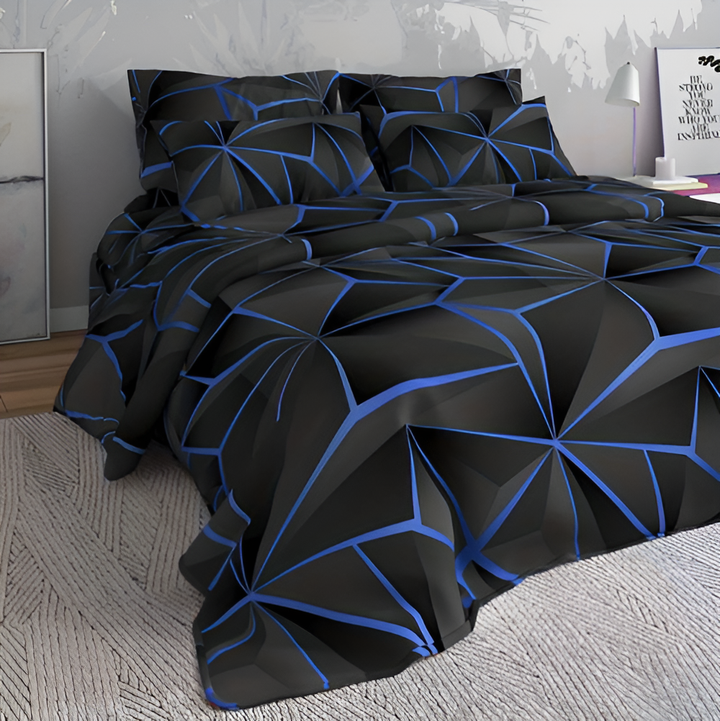 Lisslune | CLOUDLUX - Fluffy 3D-printed check bedding set