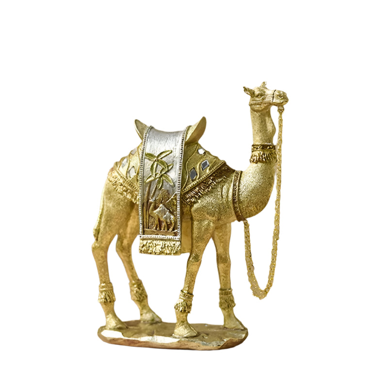 Lisslune | Desert Majesty Camel Figure – Decorated Saddle and Elegant Finish