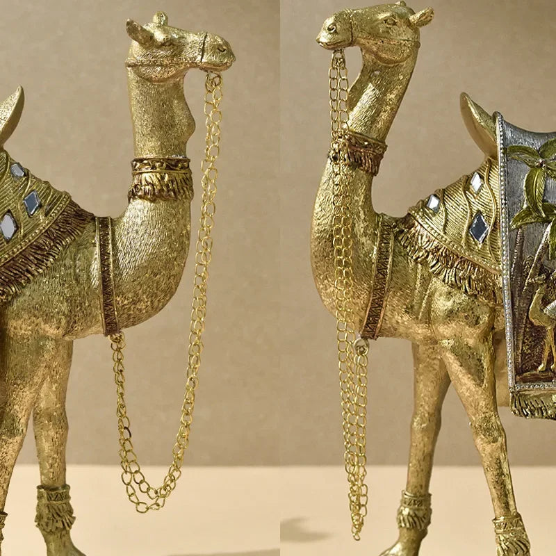 Lisslune | Desert Majesty Camel Figure – Decorated Saddle and Elegant Finish