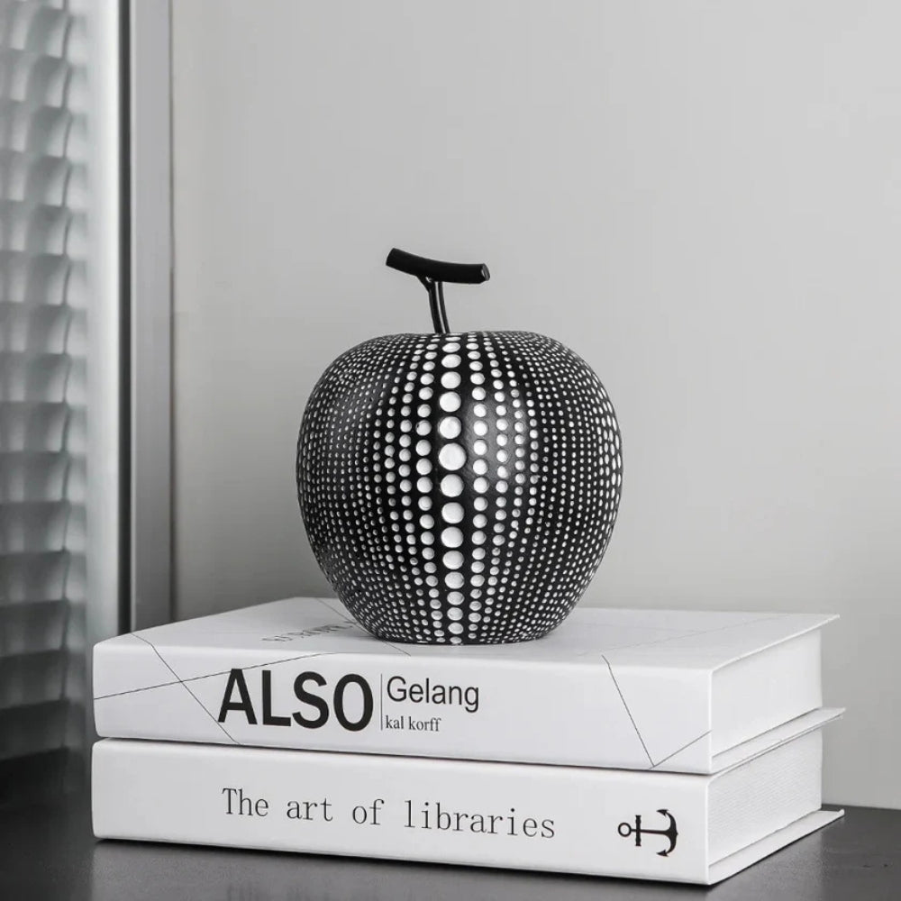 Lisslune | Luxurious Polka Dot Apple Sculpture