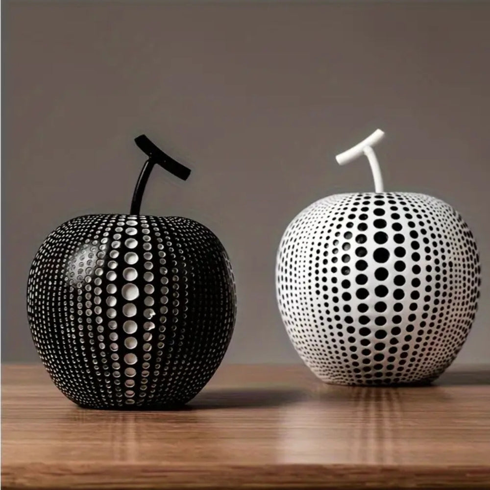 Lisslune | Luxurious Polka Dot Apple Sculpture