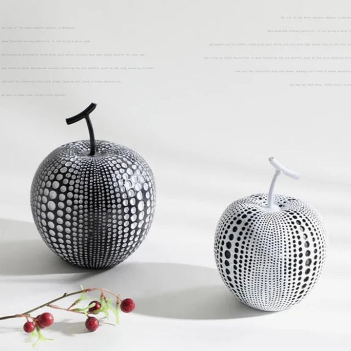 Lisslune | Luxurious Polka Dot Apple Sculpture