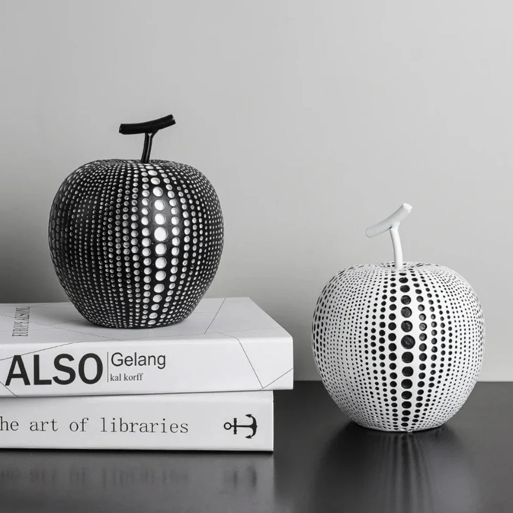 Lisslune | Luxurious Polka Dot Apple Sculpture