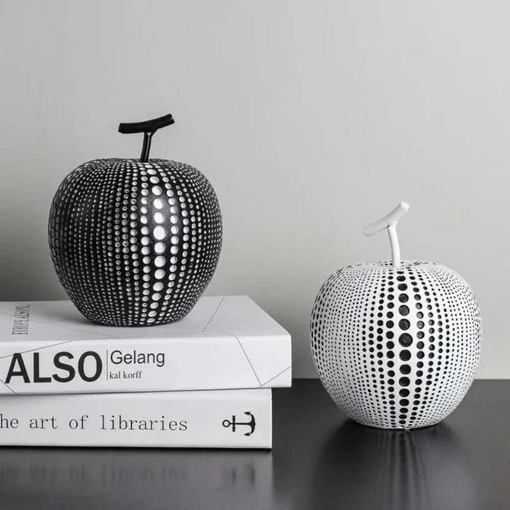 Lisslune | Luxurious Polka Dot Apple Sculpture