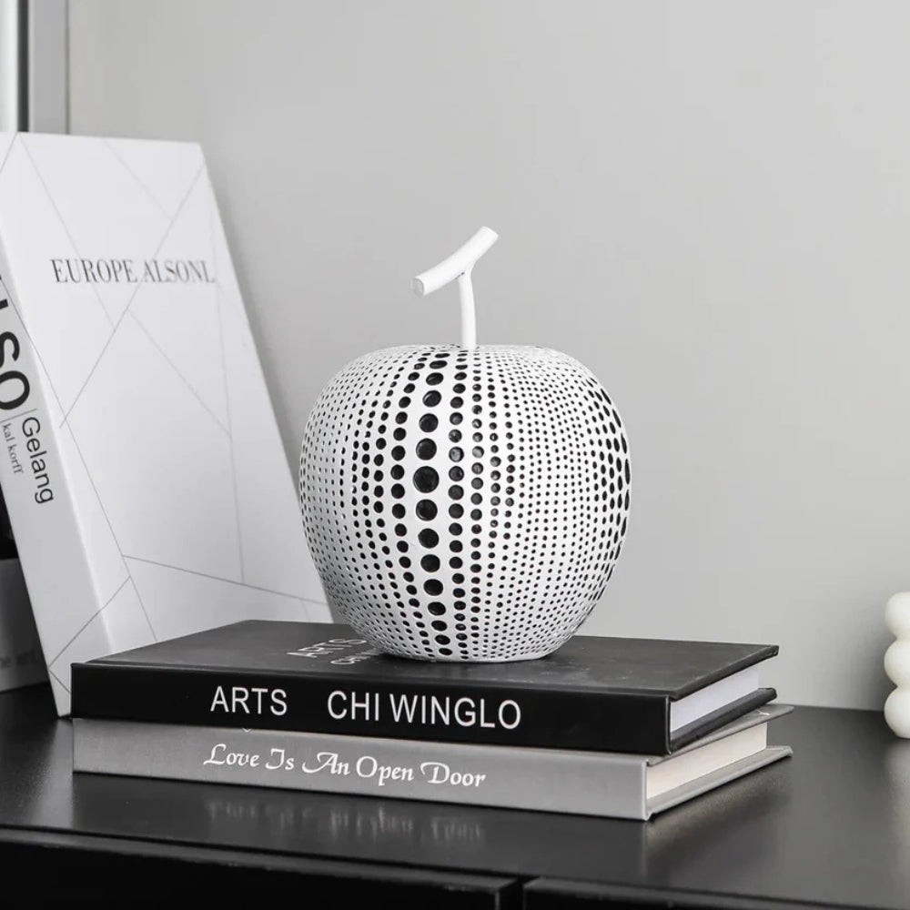 Lisslune | Luxurious Polka Dot Apple Sculpture