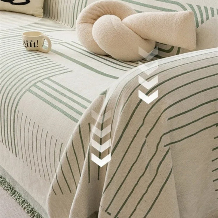 Lisslune | Luxurious Snowflake Chenille Sofa Cover