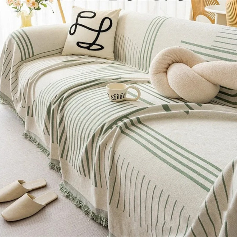 Lisslune | Luxurious Snowflake Chenille Sofa Cover