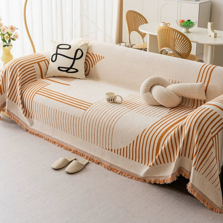 Lisslune | Luxurious Snowflake Chenille Sofa Cover