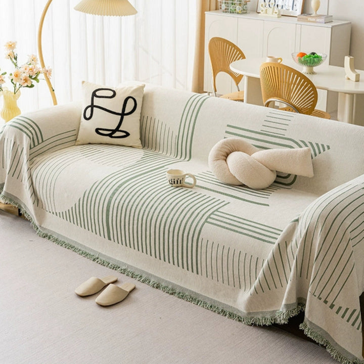Lisslune | Luxurious Snowflake Chenille Sofa Cover
