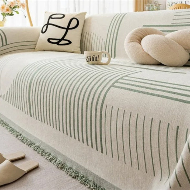 Lisslune | Luxurious Snowflake Chenille Sofa Cover