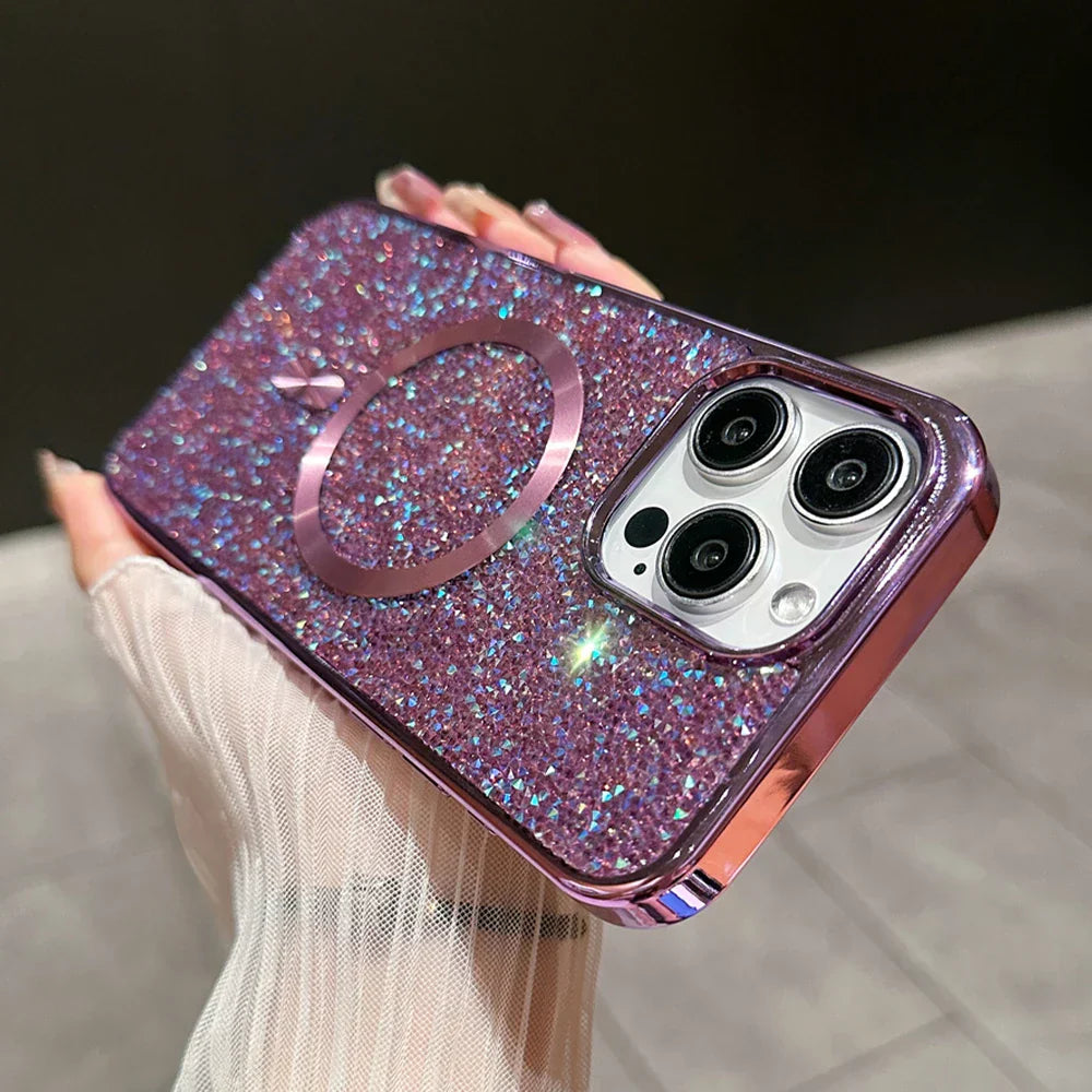 Lisslune | Bling Glitter Magnetic Case for iPhone