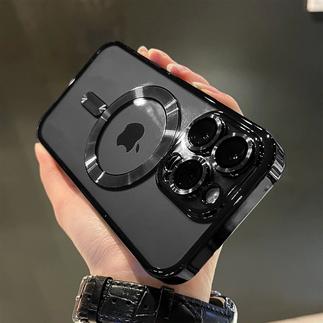 Lisslune | Plating Clear Soft Magnetic Case for iPhone
