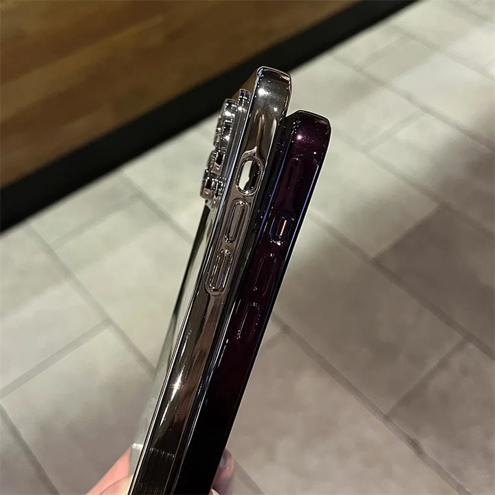 Lisslune | Plating Clear Soft Magnetic Case for iPhone