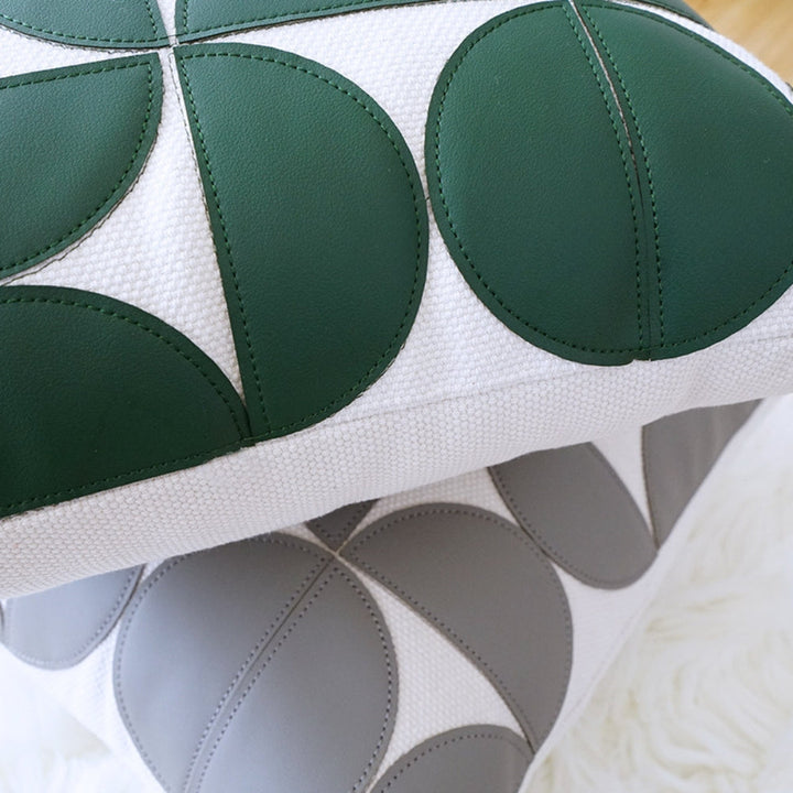 Lisslune | Luxury Embroidered Synthetic Leather Sofa Cushion Cover