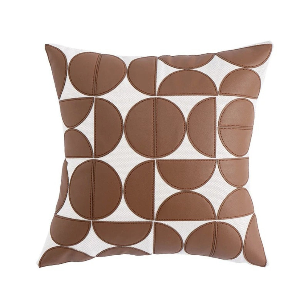 Lisslune | Luxury Embroidered Synthetic Leather Sofa Cushion Cover
