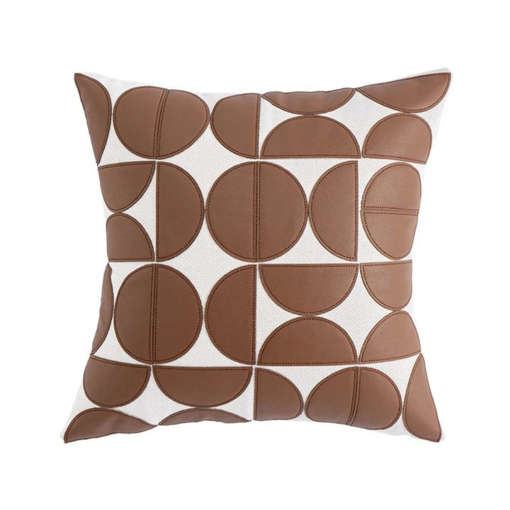 Lisslune | Luxury Embroidered Synthetic Leather Sofa Cushion Cover