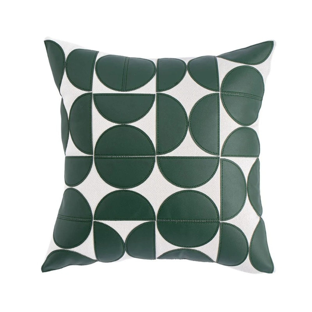 Lisslune | Luxury Embroidered Synthetic Leather Sofa Cushion Cover