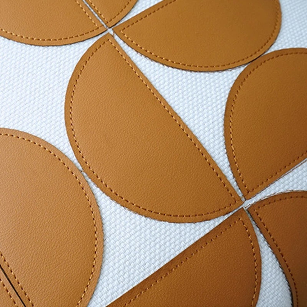 Lisslune | Luxury Embroidered Synthetic Leather Sofa Cushion Cover
