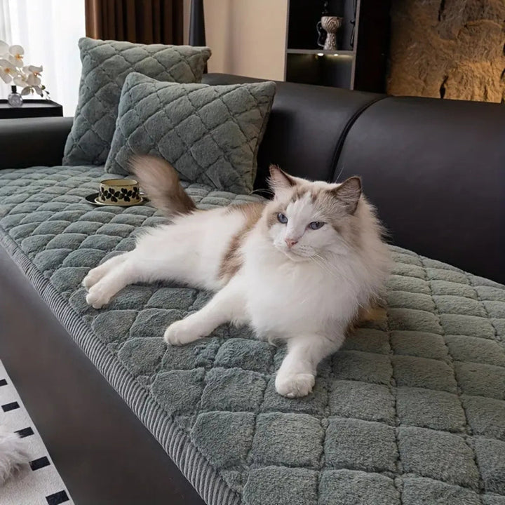 Lisslune | Luxury Plush Diamond Stitched Sofa Cover
