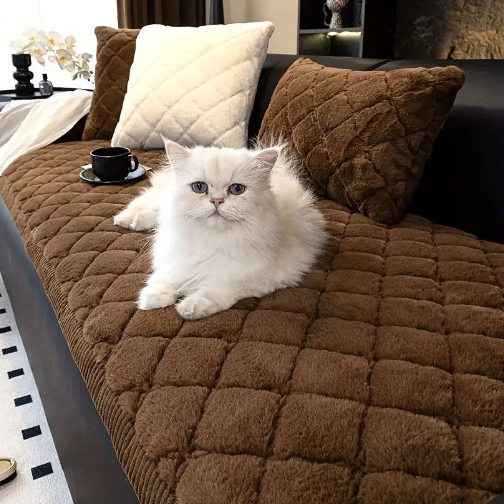 Lisslune | Luxury Plush Diamond Stitched Sofa Cover