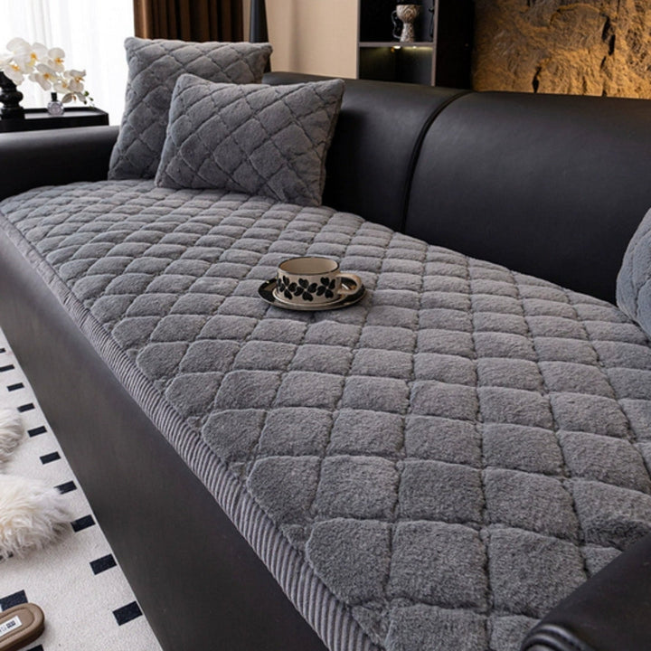 Lisslune | Luxury Plush Diamond Stitched Sofa Cover