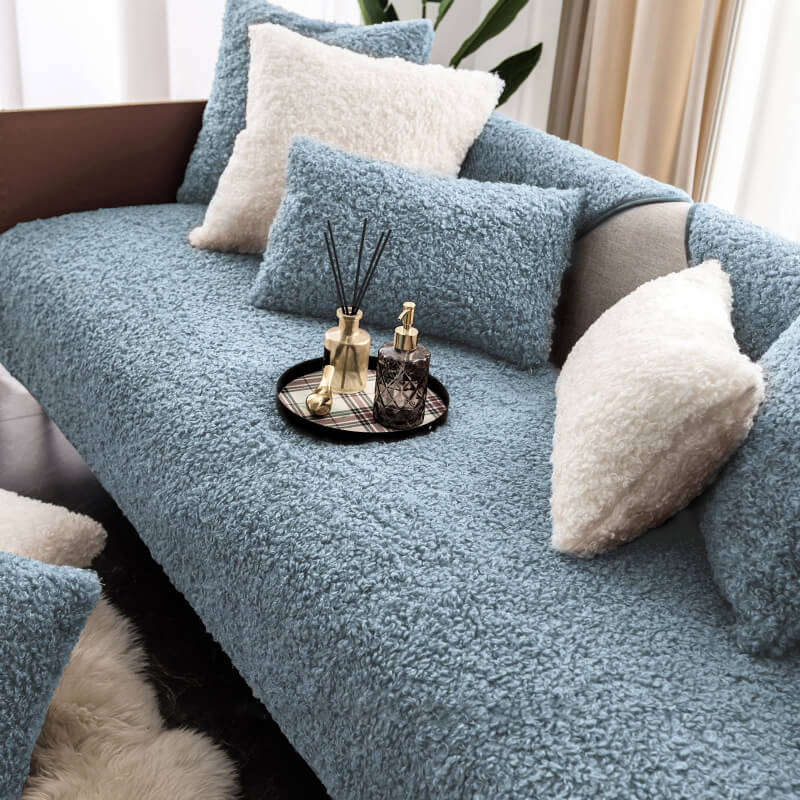 Lisslune | Luxury Warm Fleece Furniture Protection Mat Non-Slip Sofa Cover