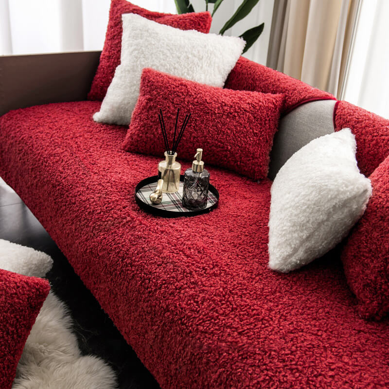 Lisslune | Luxury Warm Fleece Furniture Protection Mat Non-Slip Sofa Cover