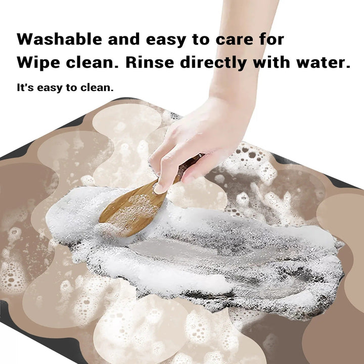 Lisslune | Luxury Diatomite Bathroom Mat – Quick-Dry Non-Slip Shower Mat in Beige