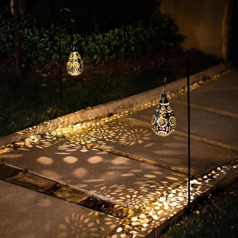 Lisslune | Solar Drop Garden Light with Warm White LED – Waterproof Outdoor Lighting