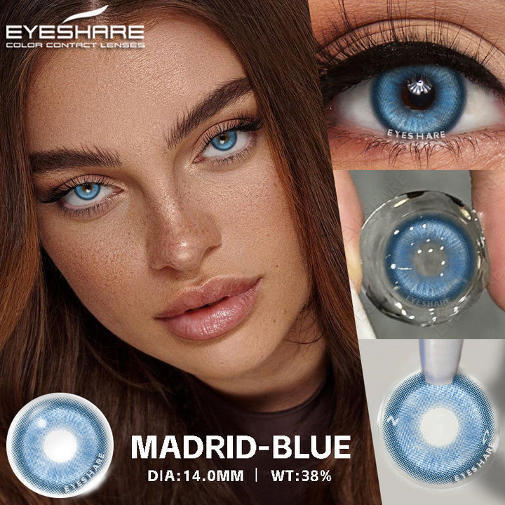 Rynx Cosplay Madrid Blue 14.0mm 1 Pair | 1 Year