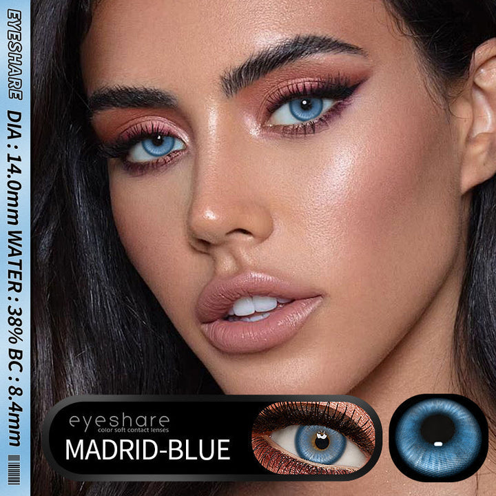 Rynx Cosplay Madrid Blue 14.0mm 1 Pair | 1 Year