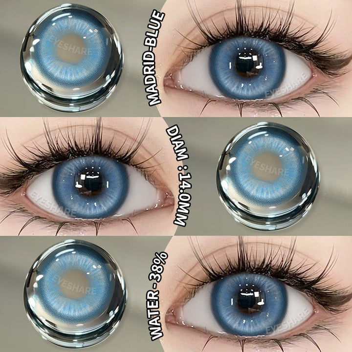 Rynx Cosplay Madrid Blue 14.0mm 1 Pair | 1 Year